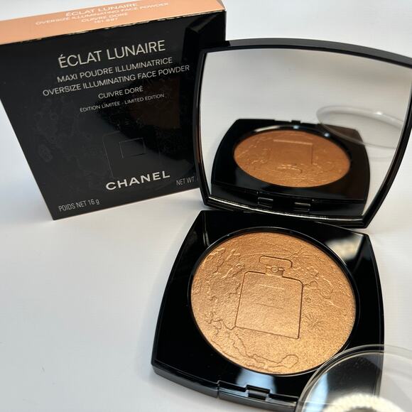 Chanel Eclat Lunaire Oversize Illuminating Face Powder Cuivre Dore Limited Ed - Picture 1 of 15